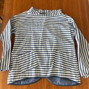 Gamine workwear piscine smock blue stripe size 2 m/l